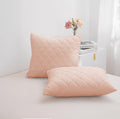 WHISPERING NEUTRALS | Bamboo Quilted Cushion Covers | Ultra-Soft, Cooling & Hypoallergenic | Skin & Hair Friendly