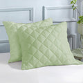 WHISPERING NEUTRALS | Bamboo Quilted Cushion Covers | Ultra-Soft, Cooling & Hypoallergenic | Skin & Hair Friendly
