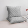 WHISPERING NEUTRALS | Bamboo Quilted Cushion Covers | Ultra-Soft, Cooling & Hypoallergenic | Skin & Hair Friendly