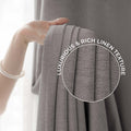 LUMIA | TRUE BLACKOUT Curtains  | Rich Linen Texture | Thermal Insulated & Noise Reducing Panels | Grommet Hanging - Set of 2 Panels