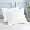 WHISPERING NEUTRALS | Bamboo Quilted Cushion Covers | Ultra-Soft, Cooling & Hypoallergenic | Skin & Hair Friendly