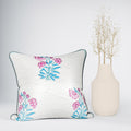 HANDBLOCK COTTON QUILTED Cushion Covers |  Soft & Breathable Decorative Cushion Cover with Hidden Zipper | Hypoallergenic & Machine